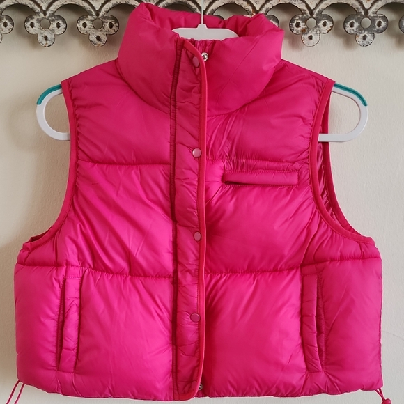 NWT Simply Southern Pink Puffer Vest, Medium - Picture 2 of 12